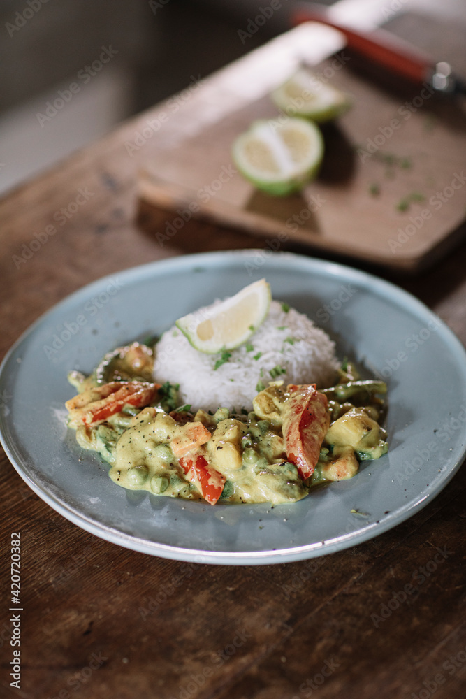Still Life Of Homemade Indian Curry Still Life Of Homemade Indian Curry