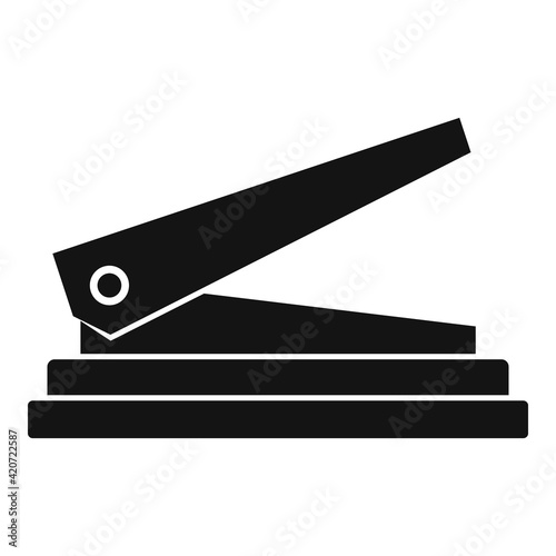 Puncher device icon, simple style