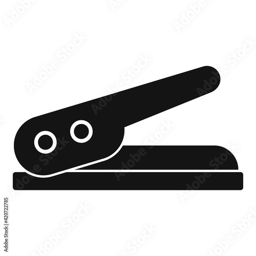 Hole stapler icon, simple style