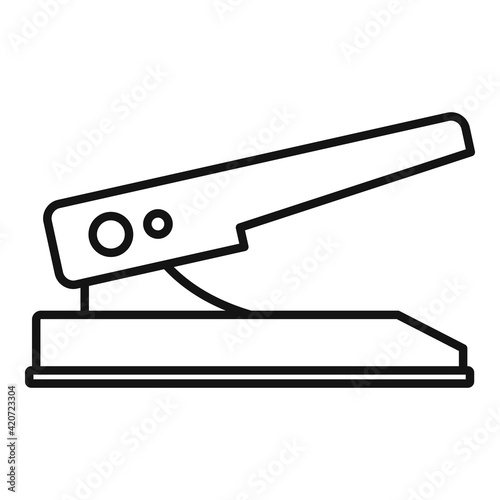 Puncher instrument icon, outline style