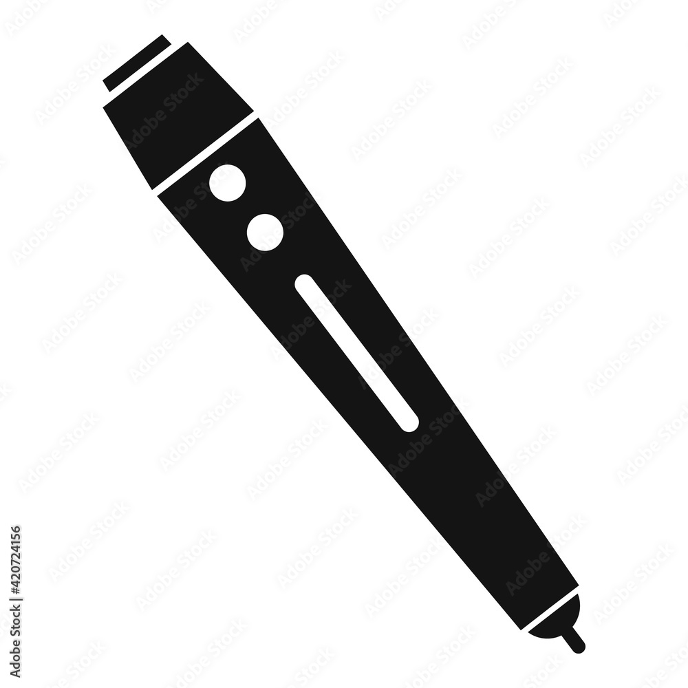 3d crafting pen icon, simple style 3d crafting pen icon, simple style