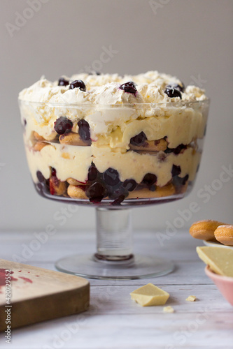 Black cherry trifle