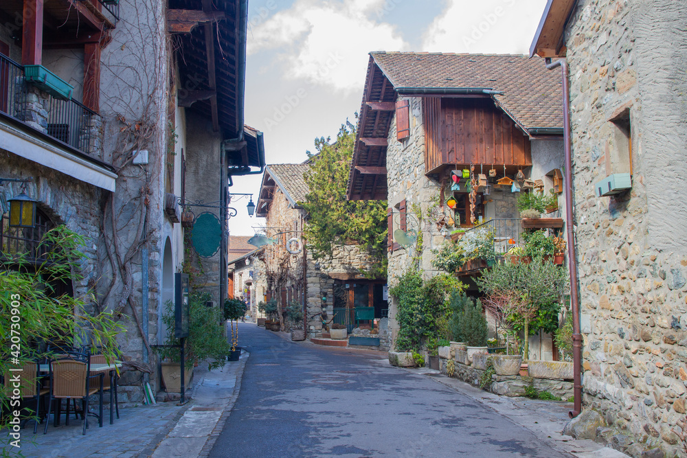 Village médiéval d'Yvoire, Haute-Savoie, France