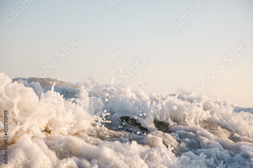 close up of ocean wave photo