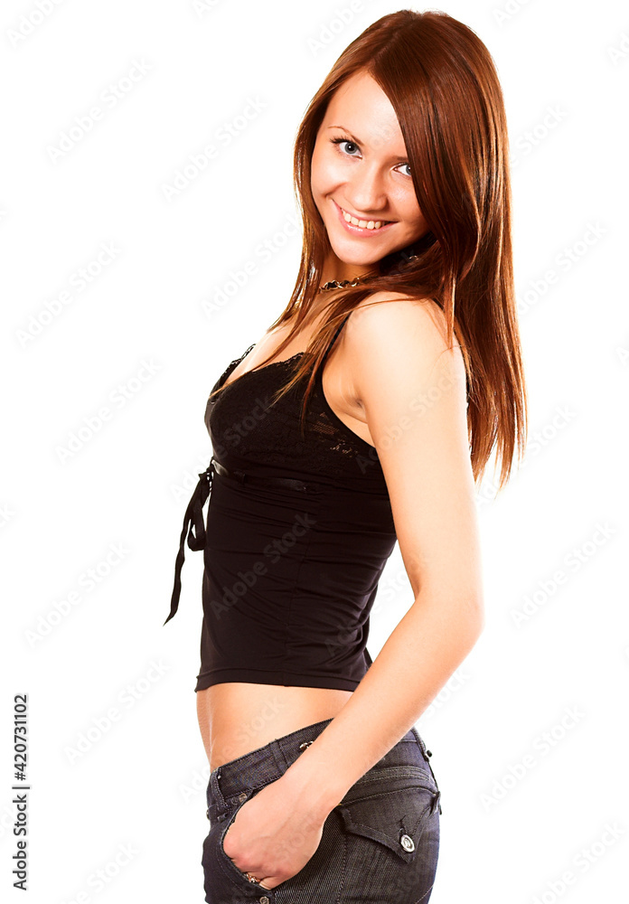 Fototapeta premium Sexy pretty young woman