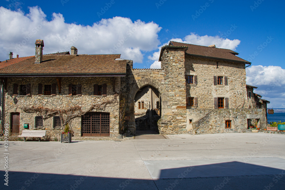 Village médiéval d'Yvoire, Haute-Savoie, France