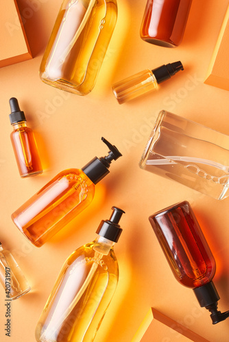 Collection of assorted skin care products