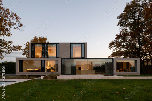 villa at nightfall