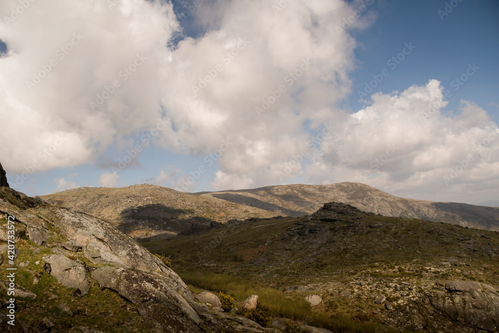 Mountain landscape of highland and meadows Mountain landscape of highland and meadows