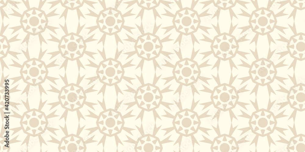 abstract geometric background pattern on beige background. Wallpaper texture for your design. Vector graphics