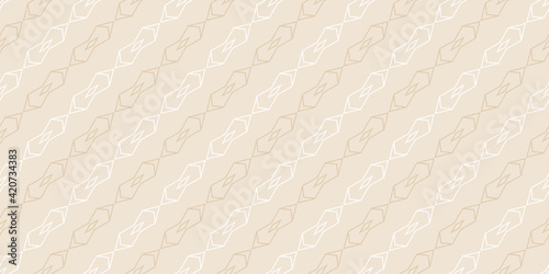 stylish background pattern with geometric ornament on a beige background. Wallpaper texture for your design. Vector graphics