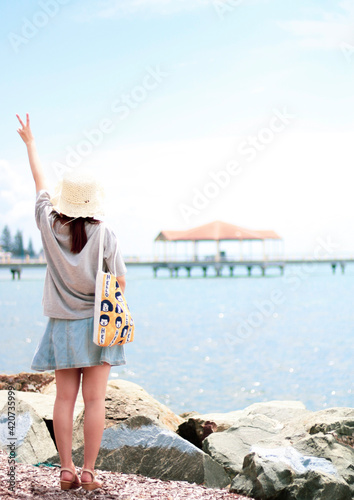 person on the beach