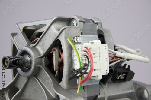 Wallpaper Mural Washing machine electric motor close up Torontodigital.ca