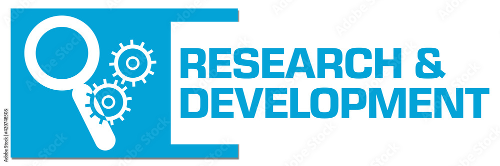 Research And Development Blue Abstract Box Symbol 