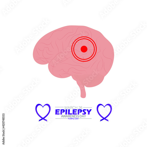 World epilepsy day ,Vector Illustration.