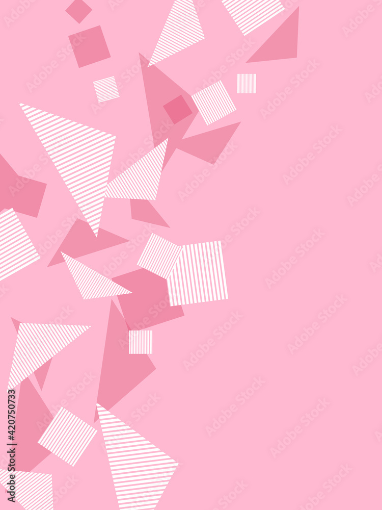 背景素材 三角 四角 ストライプ ピンク Stock Illustration Adobe Stock