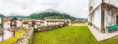 Ancient landscapes of Carnia. Between spring and winter in Sutrio. Carnia photo