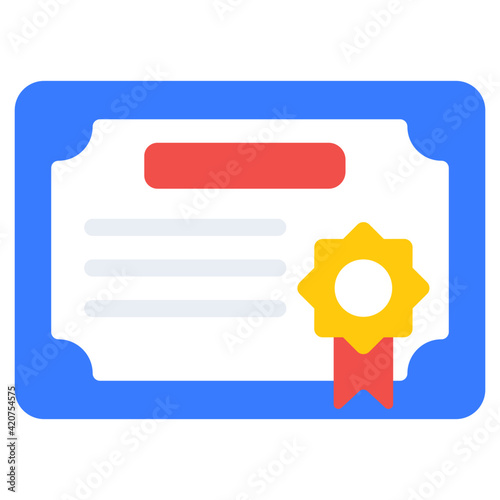 A perfect design vector of degree icon