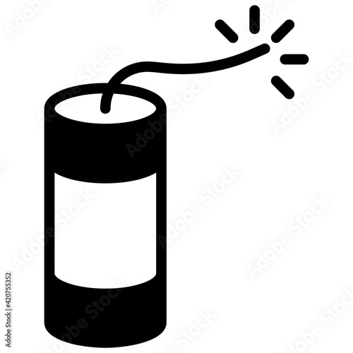 solid design of dynamite vector