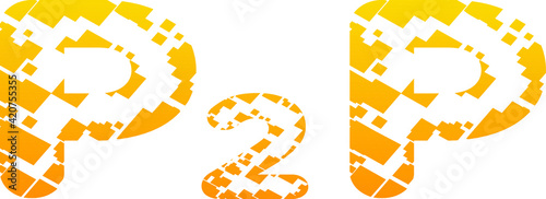 P2P (peer-to-peer network) yellow