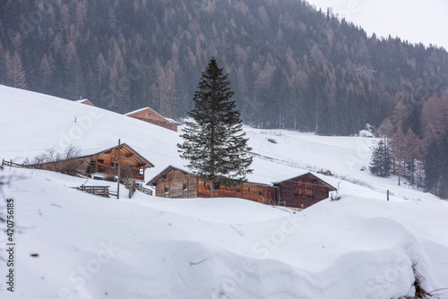 Snow blizzard in the Tures valley. © Nicola Simeoni