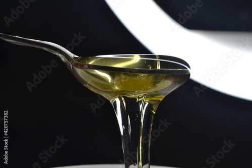 pouring honey
