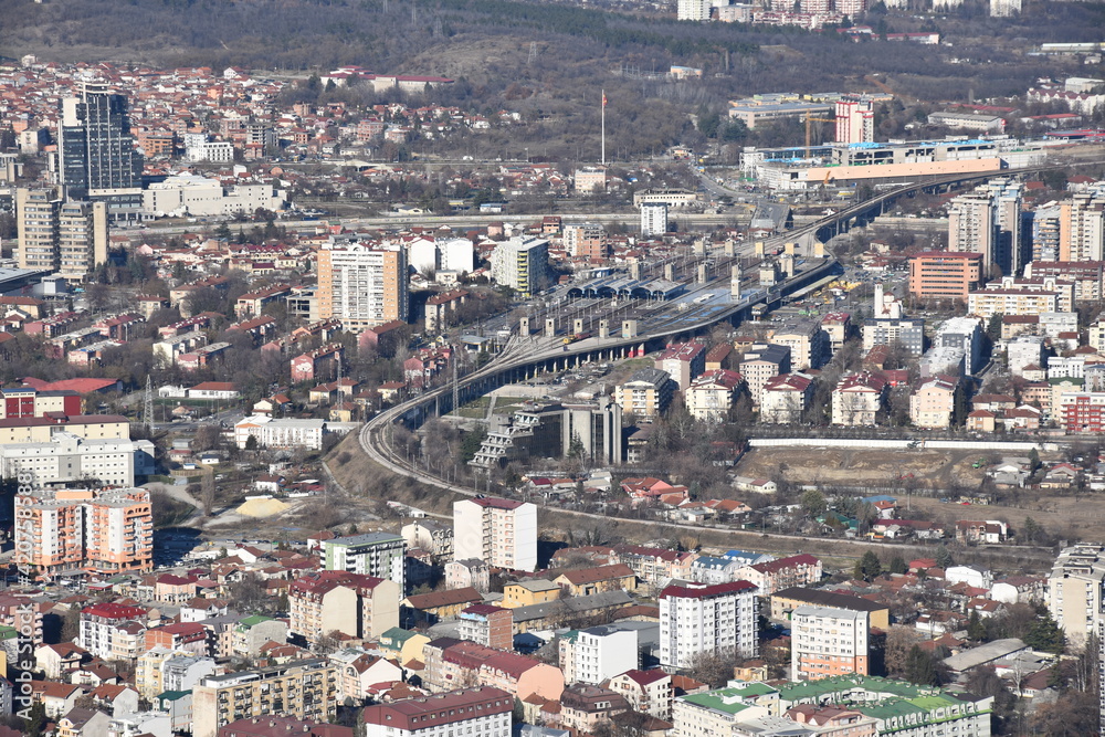 Fototapeta premium Capital Skopje Vodno mountain view