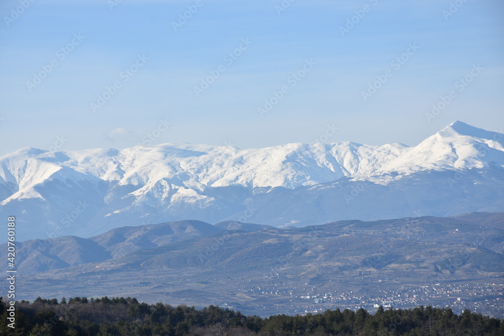 Sar Planina View From Vodno Mountain Sar Planina View From Vodno Mountain