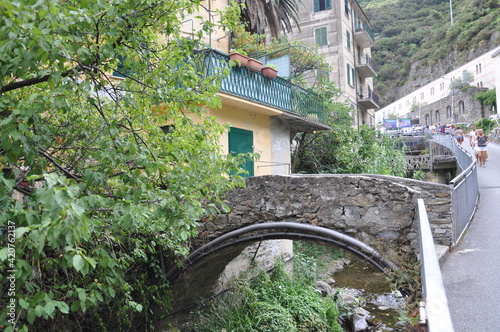 Manorola village in Cinque Terre, Italy photo