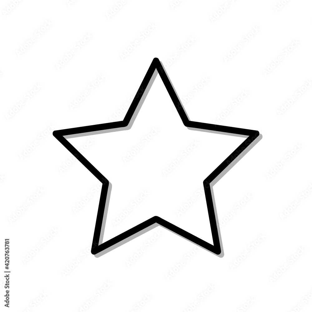 star icon. simple flat vector illustration eps10 isolated on white background star icon. simple flat vector illustration eps10 isolated on white background