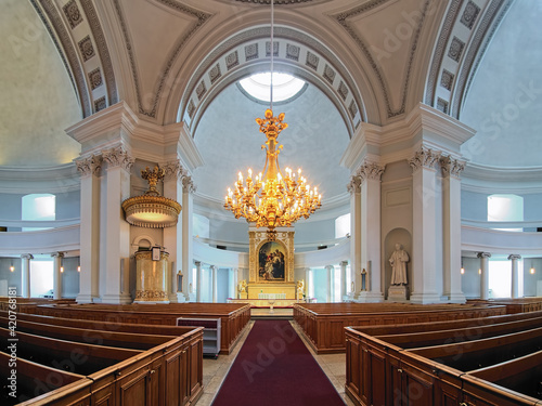 Obraz na płótnie Interior of Helsinki Cathedral, Finland w salonie