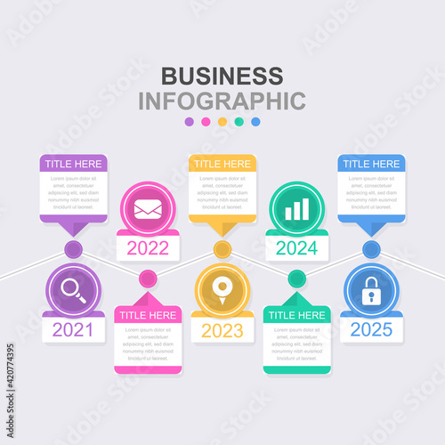 The timeline infographic design vector and marketing icon can be used for workflow layouts, diagrams, annual reports, web designs. Business concept with 6 options, steps or processes.