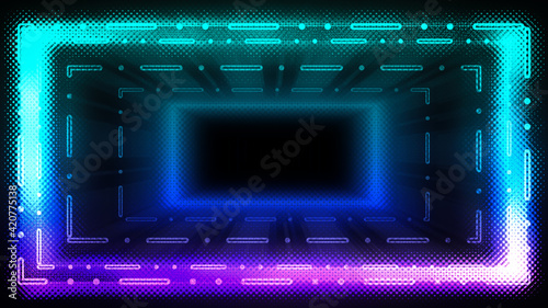 An abstract gradient border background image.