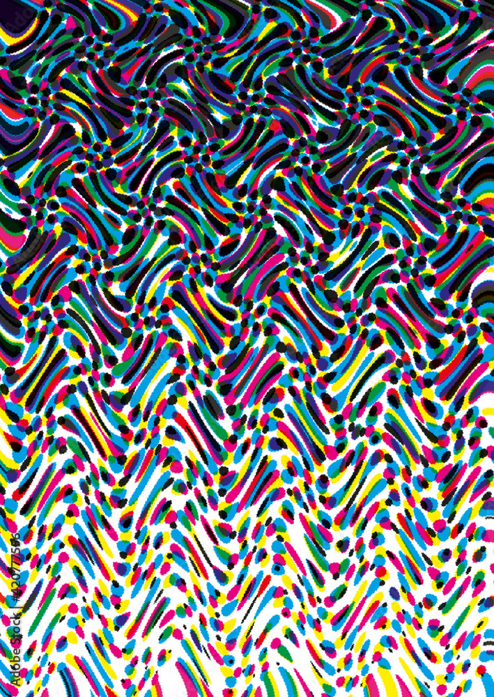 Fototapeta premium Powerful colorful