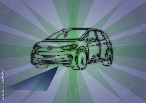 driverless electric car - autonomous driving 