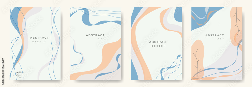 Modern abstract background.minimal trendy style. various shapes set up design templates good for background postcards poster wallpaper brochure invitation social media and other .vector illustration
