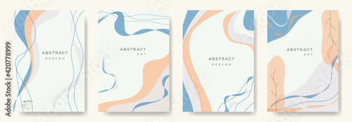 Modern abstract background.minimal trendy style. various shapes set up design templates good for background postcards poster wallpaper brochure invitation social media and other .vector illustration
