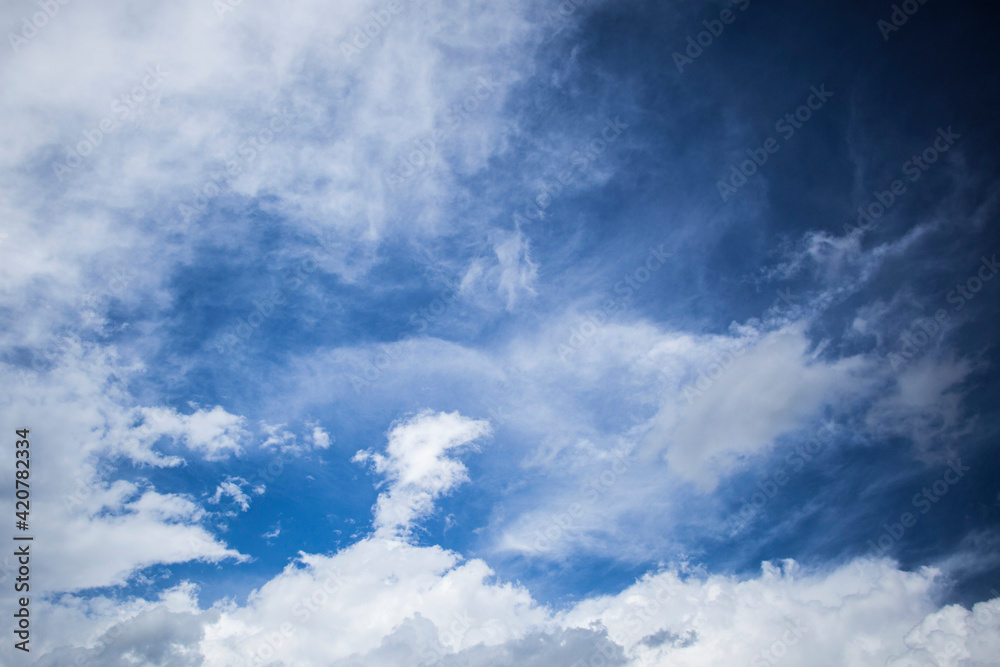Obraz premium Blue sky with clouds