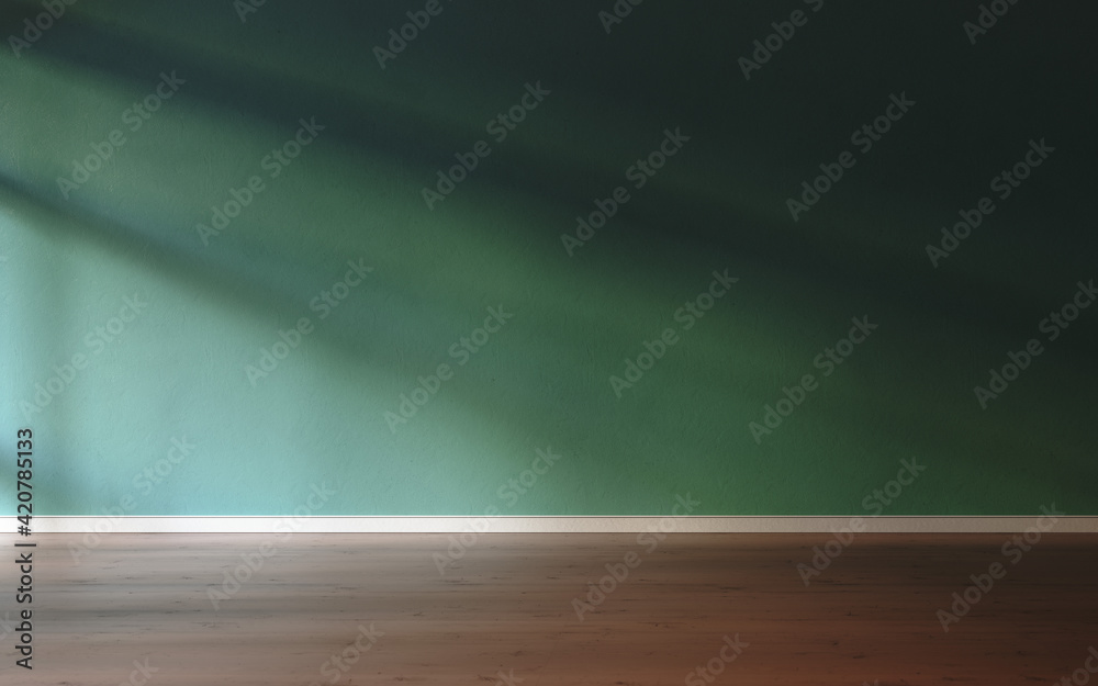 Place for your product. 3D rendering of empty room with wooden floor for advertisement. Place for your product. 3D rendering of empty room with wooden floor for advertisement.