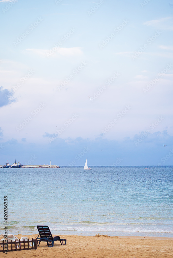 Obraz premium Beautiful sandy summer beaches of Bulgaria - Nessebar