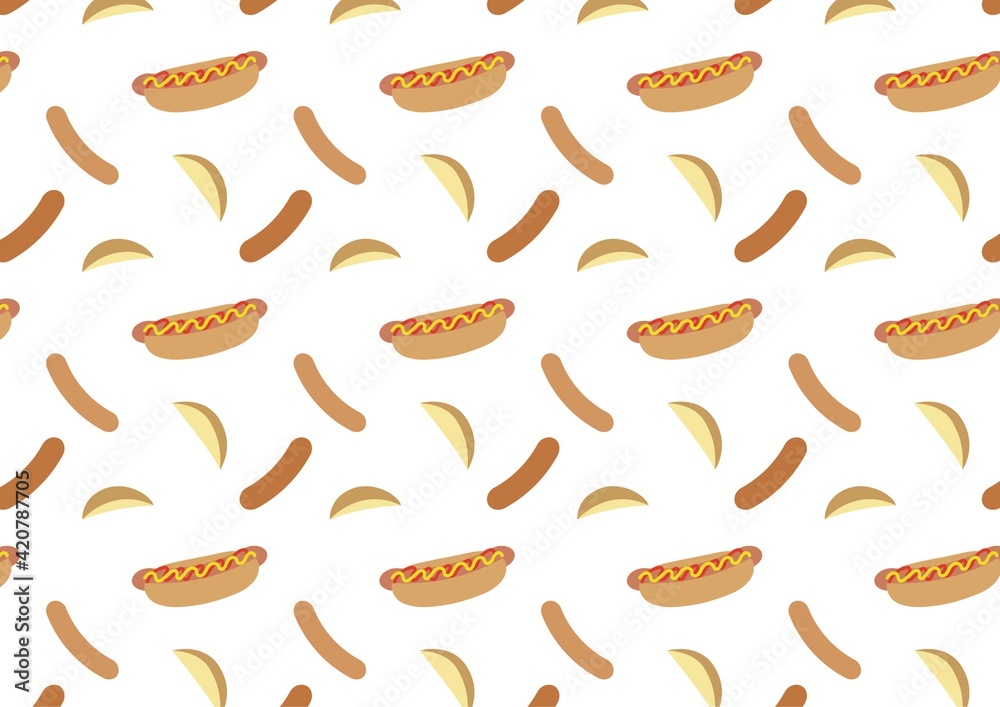 ジャンクフード柄(JPEG) ジャンクフード柄(JPEG)