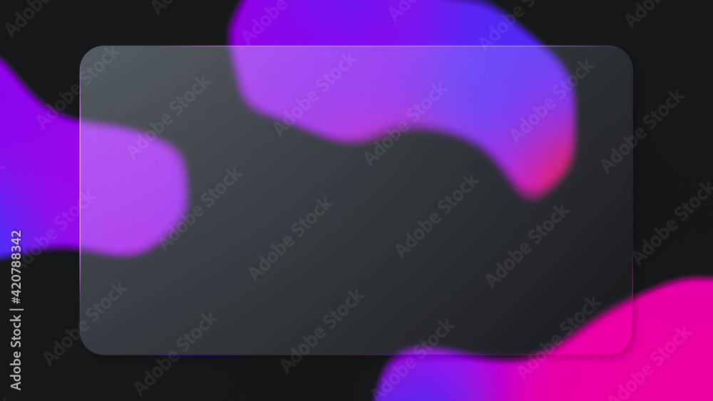 Empty transparent round rectangle card frame for adding text and logo with colorful liquid gradient background, modern geometry creative dynamic organic shape design, abstract color banner copy space Empty transparent round rectangle card frame for adding text and logo with colorful liquid gradient background, modern geometry creative dynamic organic shape design, abstract color banner copy space