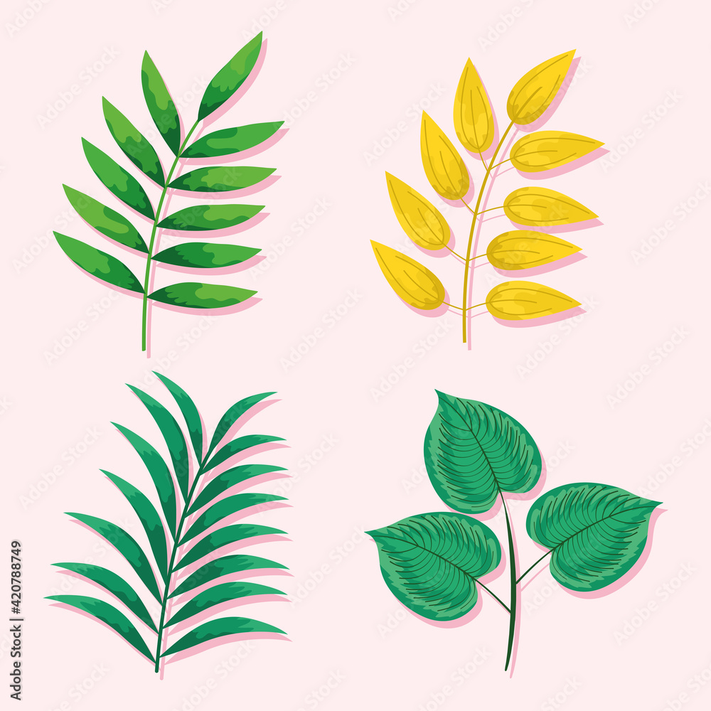 four set leafs