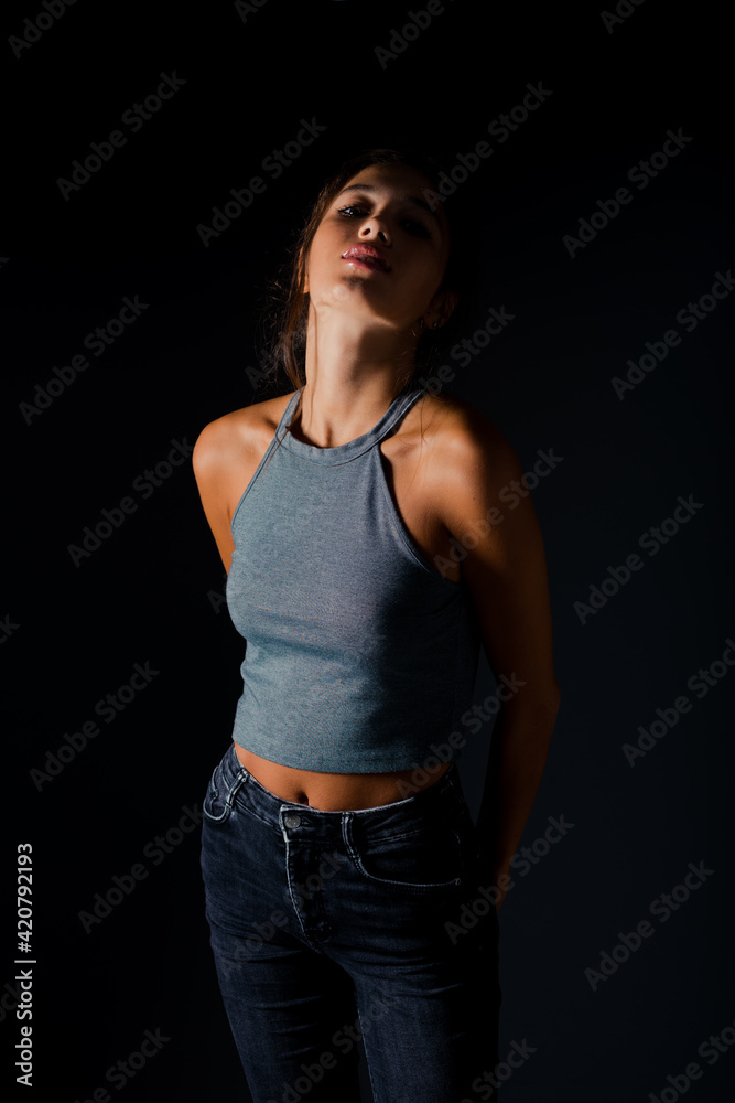 Trendy fashion model Trendy fashion model