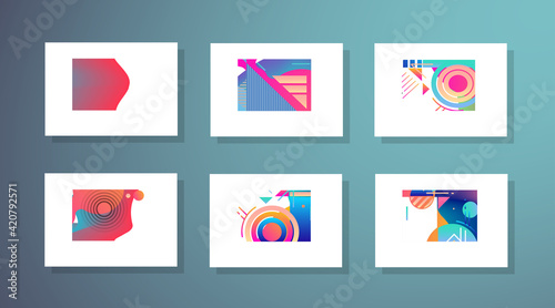 Free Download Template brochures, flyers, business presentations. Modern flat line style. - GFXLoad