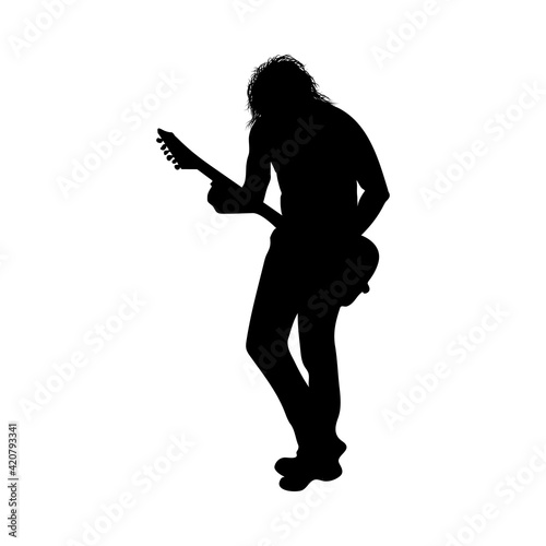 Rock Guitarist Silhouette