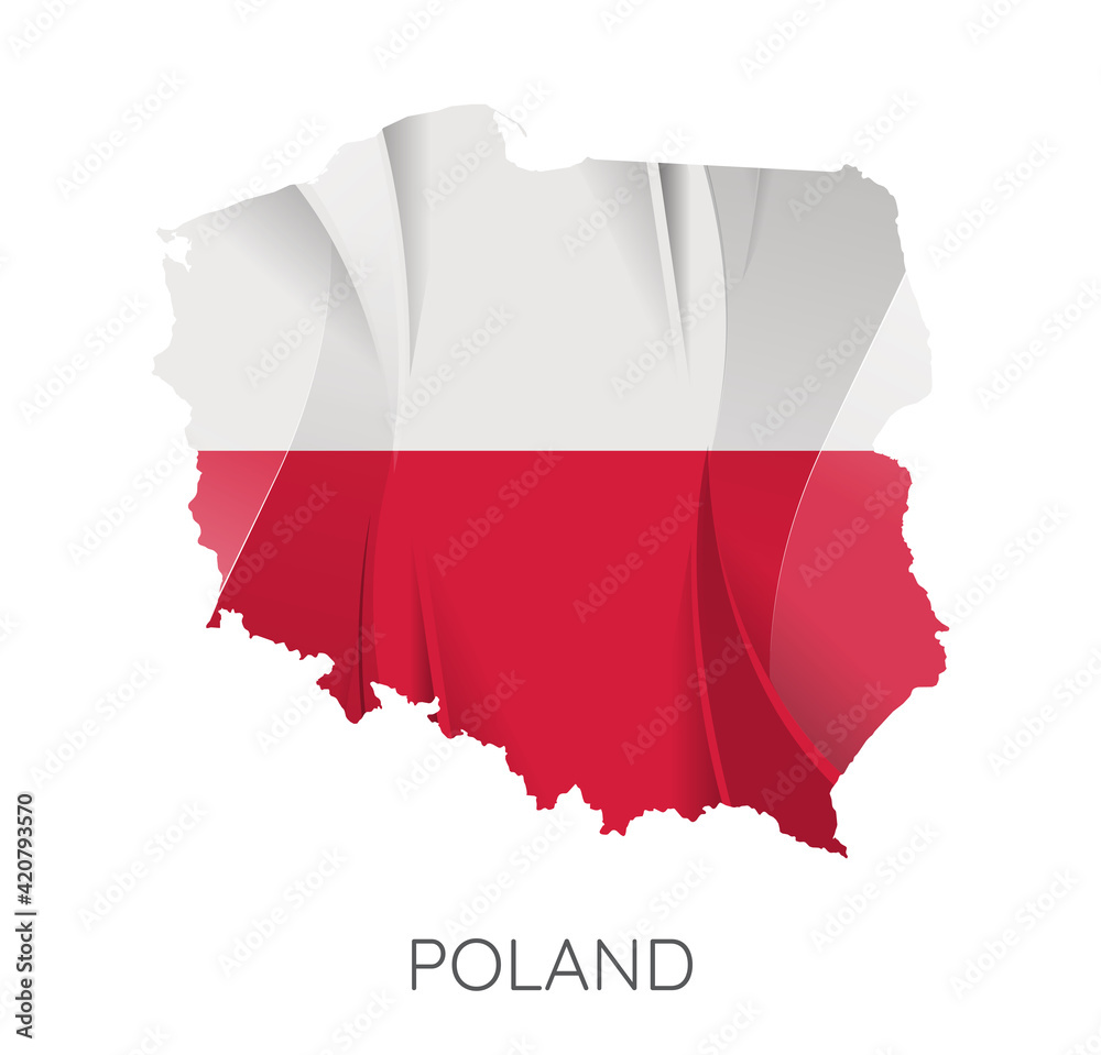 Naklejka premium Map of Poland