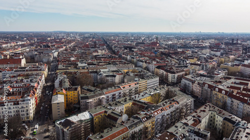 Beautiful city of Berlin from above - aerial view - urban photography