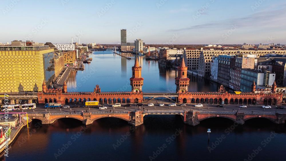 River Spree in the city of Berlin - urban photography