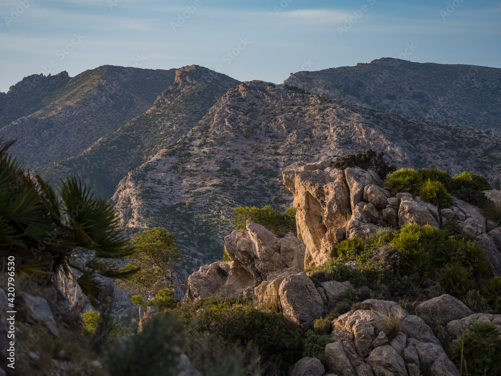 Obraz premium view of the mountain on Mallorca, Balearic Island, Spain